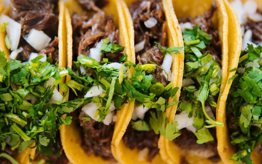 Crispy Beef Tacos With Quick-Pickled Onions